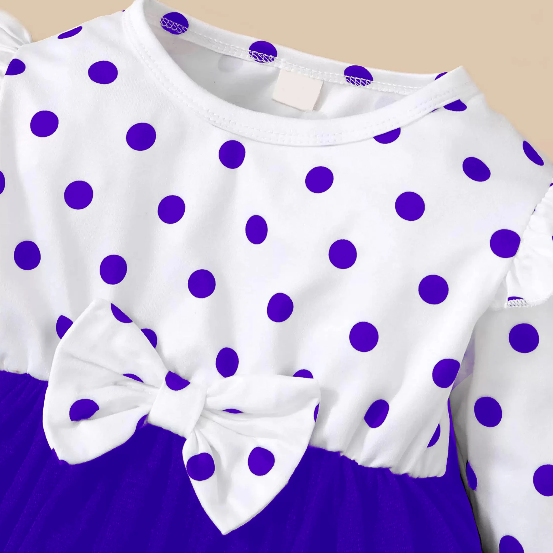 Baby Girls Midi/Knee Length Casual Dress Baby Girl Dress Toddler Dress Long Sleeve Infant Casual Dress Ruffle Print Clothes Baby Girls Clothing image 3